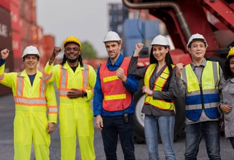 Multi-Pocket Class 2 Logistics Vest with reflective tape and tool pockets