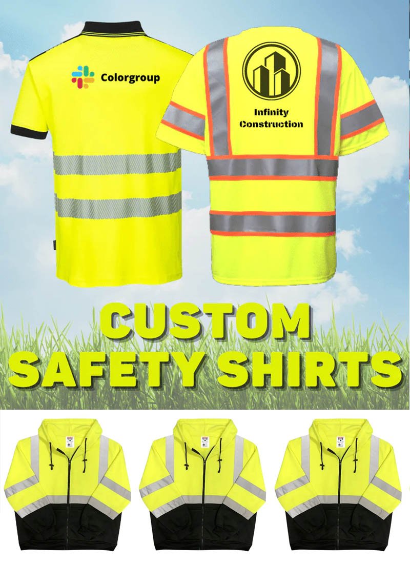 Professional hi-vis logistics vest with custom logo placement demonstration