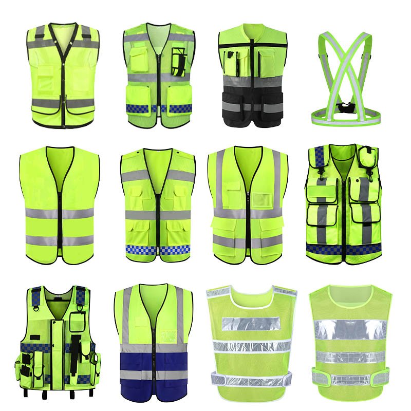 Custom Safety Vests with Logo Printing and Embroidery Details