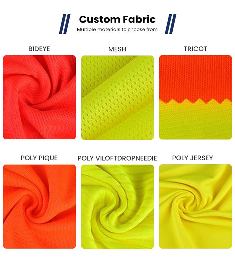 Hi Vis Polo Shirts Fabrics Colors and Material Options